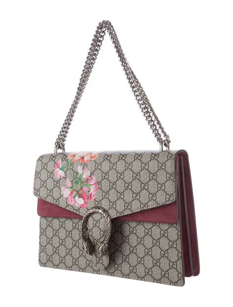 gucci dionysus blooms 同款|Dionysus mini shoulder bag in beige and white canvas .